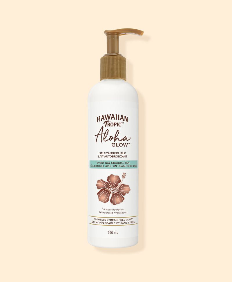 aloha glow self tanning milk