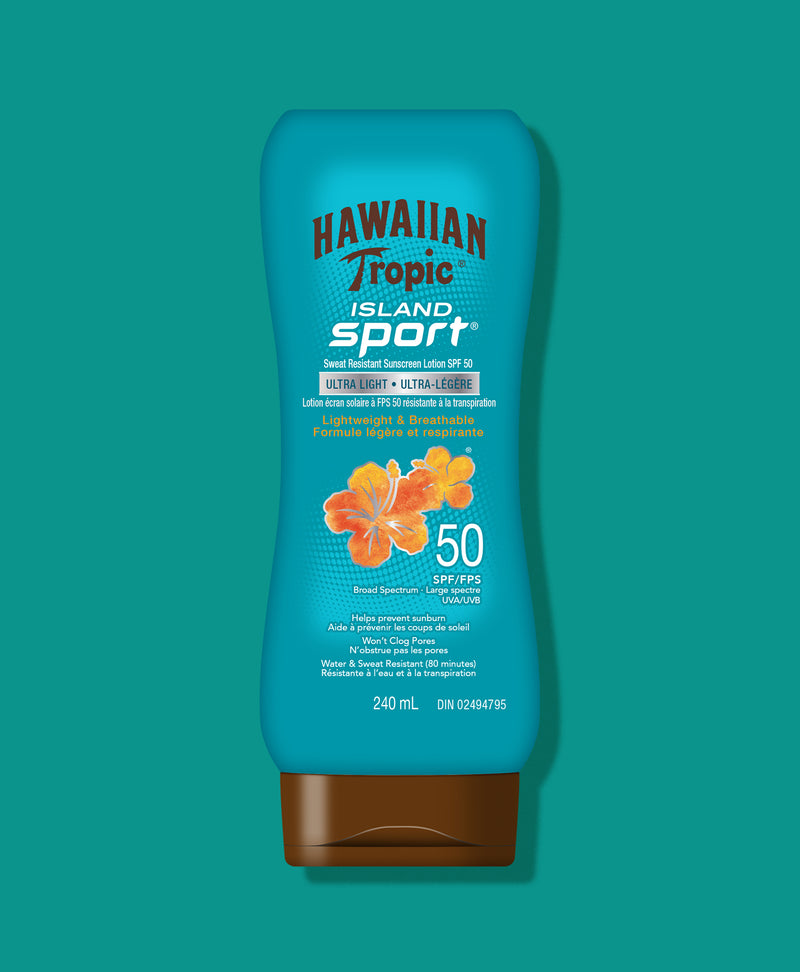 Hawaiian Tropic® Island Sport® Sweat Resistant Sunscreen Lotion SPF 50